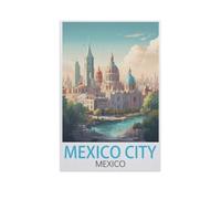 Mexico City Mexique，Puzzles pour Adultes Puzzle 1000 Pièces pour Adolescents Adultes Jeux De Puzzles Amusants uzzle en Bois Cadeaux De Noël Et d'anniversaire（75x50cm）-FT100