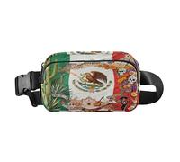 Mexico Culture Sac banane élégant pour femmes, hommes, adolescents, petit sac à main avec sangle réglable pour voyage, shopping, course à pied