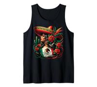 Mexico Flag Mexican Hispanic Siesta Pride Viva México Women Débardeur