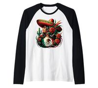 Mexico Flag Mexican Hispanic Siesta Pride Viva México Women Manche Raglan