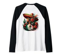 Mexico Flag Mexican Hispanic Siesta Pride Viva México Women Manche Raglan