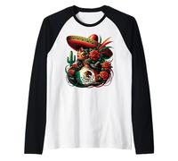 Mexico Flag Mexican Hispanic Siesta Pride Viva México Women Manche Raglan