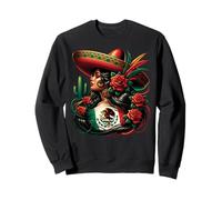 Mexico Flag Mexican Hispanic Siesta Pride Viva México Women Sweatshirt