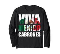 Mexico Flag Mexican Roots Hispanic Siesta Pride Viva Mexico Manche Longue