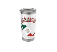 México Independence Day Mexican Patriotic Cinco De Mayo Gobelet isotherme en acier inoxydable double paroi