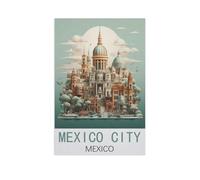 Mexico, Mexique，1000 Pièces Puzzle Défi Cérébral pour Enfants Bricolage Cadeau Amusant Jeu D'intérieur Décor À La Maison（50x70cm）-AJ76