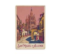 Mexico San Miguel de Allende Plaque en métal vintage