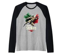 Mexico Strikes Libre Lucha Mexicaine Manche Raglan