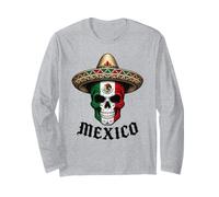 Mexico Sugar Skull Sombrero Chapeau de fierté Mexicaine Manche Longue