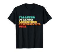 Mexique Calavera Ofrenda Ancestros Cempasuchil Vida T-Shirt