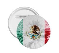 Mexique Drapeau Broche Badge Rond Bouton Pin pour décorer Chapeau Chemise Vêtements Sac Accessoires S