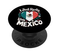 Mexique J'aime Vraiment Le Mexique PopSockets PopGrip Adhésif