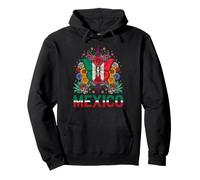 Mexique Papillon Floral Art Populaire Mexicain Sweat à Capuche