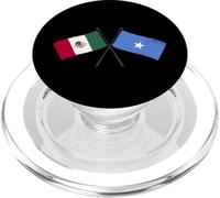 Mexique Somalie Drapeaux croisés Patrimoine somalien Mexicain PopSockets PopGrip pour MagSafe
