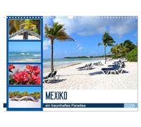Mexique - un paradis de rêve (Calendrier mural 2026 DIN A3 horizontal), CALVENDO calendrier mensuel