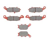 MEXITAL Plaquettes de frein Céramique Avant et Arrière pour SV 400 (03-05) / SV 650 (03-15) / GSF 650 Bandit (05-06) / GSR 750 L/AL (11-14) / DL 1000 V-Strom (K/L) (02-12)