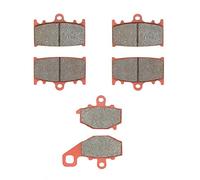 MEXITAL Plaquettes de frein Céramique Avant et Arrière pour ZR 400 Zephyr 1997-2001 / ZZR 400 1993-1999 / ZZR 600 1993-2007 / ZX6 R 1995-1997