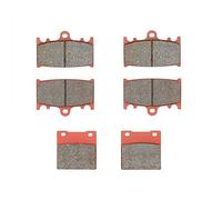 MEXITAL Plaquettes de frein Céramique Avant et Arrière pour ZXR 400 (89-90)/ZXR 400 R ZX 400 (91-94)/ZXR 750 ZX 750 Ninja ZX-7 ZX-7R (89-95)/ZZR 1100 ZX 1100 (93-01)/ZZR 1200 (ZX 1200 C) (02-04)