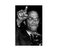 MExmeb Malcolm Poster sur toile pour chambre à coucher, bureau, chambre, cadeau, sans cadre, 30 x 45 cm