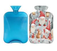 Mexpekil Adorable bouillotte de neige avec housse en PVC pour soulager la douleur, les pieds, le dos, la chaleur