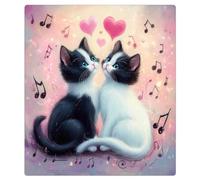 Mexpekil Aimant de lave-vaisselle avec motif de chats mignons 53,3 x 66 cm, autocollant décoratif pour porte d'entrée, panneau magnétique étanche pour appareil de cuisine