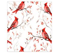 Mexpekil Aimant de lave-vaisselle décoratif, aquarelle oiseau rouge sur une branche, imperméable, aimants de réfrigérateur pour décoration de maison, cuisine, 53,3 x 66 cm
