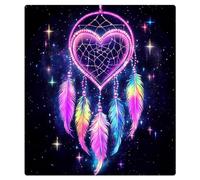 Mexpekil Aimant de lave-vaisselle en forme de cœur néon galaxie, 53,3 x 66 cm, autocollant décoratif pour porte d'entrée, panneau magnétique imperméable pour cuisine