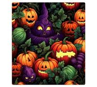 Mexpekil Aimant de lave-vaisselle pour porte d'entrée, panneau décoratif réutilisable pour lave-vaisselle, réfrigérateur, 53,3 x 66 cm, citrouille d'Halloween fantôme amusant