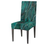 Mexpekil Art Lot de 1 housse de chaise de salle à manger extensible et lavable Motif feuilles de bananier