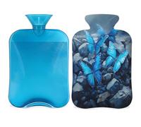 Mexpekil Art Painting Bouillotte avec housse en PVC pour soulager la douleur, les pieds, le dos, la chaleur