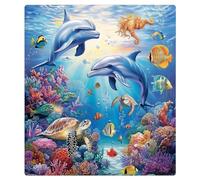 Mexpekil Autocollant magnétique coloré pour lave-vaisselle Motif animal sous-marin 53,3 x 66 cm