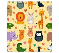 Mexpekil Autocollant magnétique pour lave-vaisselle - Motif animaux mignons - 53,3 x 66 cm - Pour porte d'entrée - Étanche - Panneau magnétique