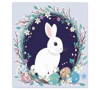 Mexpekil Autocollant magnétique pour lave-vaisselle Motif couronne de lapin 53,3 x 66 cm Pour porte d'entrée étanche