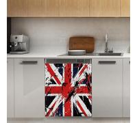 Mexpekil Autocollant magnétique pour lave-vaisselle Motif drapeau britannique 53,3 x 66 cm