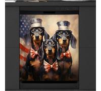 Mexpekil Autocollant magnétique pour lave-vaisselle Motif drapeau du Labrador des États-Unis 58,4 x 66 cm