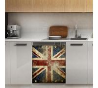 Mexpekil Autocollant magnétique pour lave-vaisselle Motif drapeau vintage 53,3 x 66 cm