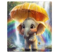 Mexpekil Autocollant magnétique pour lave-vaisselle Motif éléphant 53,3 x 66 cm