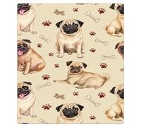 Mexpekil Autocollant magnétique pour lave-vaisselle Motif empreintes de pattes de carlin 53,3 x 66 cm