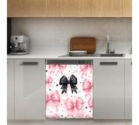 Mexpekil Autocollant magnétique pour lave-vaisselle Motif nœud de Saint-Valentin 53,3 x 66 cm