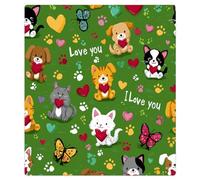 Mexpekil Autocollant magnétique pour lave-vaisselle Motif patte d'animal de dessin animé 53,3 x 66 cm