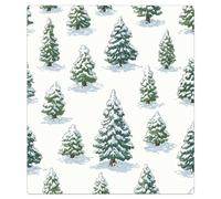 Mexpekil Autocollant magnétique pour lave-vaisselle Motif pin couvert de neige 53 x 66 cm