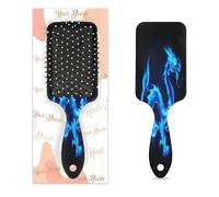 Mexpekil Blue Fire Brosse à cheveux démêlante en forme de dragon chinois pour cheveux secs et humides Peigne de massage à coussin d'air pour filles femmes hommes