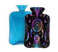 Mexpekil Bouillotte magique en PVC avec housse pour soulager la douleur, les pieds, le dos, la chaleur