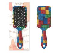 Mexpekil Brosse à cheveux de massage pour homme et femme - Brosse démêlante pour cheveux humides ou secs - Peignes à coussin d'air doux (bloc coloré)