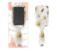 Mexpekil Brosse à cheveux de massage pour homme et femme - Brosse démêlante pour cheveux humides ou secs - Peignes à coussin d'air doux (marguerites blanches, abeilles)