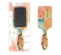 Mexpekil Brosse à cheveux démêlante colorée orange citron tranche de citron brosse à cheveux humide et sec brosse de massage coussin d'air peigne pour IDS, filles, femmes hommes