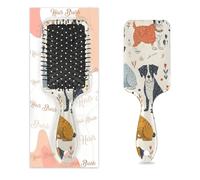 Mexpekil Brosse à cheveux démêlante colorée pour chien - Brosse à cheveux humides et secs - Peigne à coussin d'air pour IDS, filles, femmes, hommes