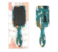 Mexpekil Brosse à cheveux démêlante en forme de chats et de poissons - Brosse à cheveux humides et secs - Peigne à coussin d'air pour IDS, filles, femmes, hommes