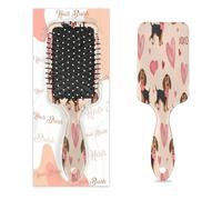 Mexpekil Brosse à cheveux démêlante en forme de cœur pour chien teckel - Brosse à cheveux humides et secs - Peigne à coussin d'air pour IDS, filles, femmes, hommes