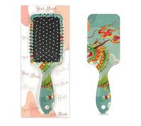 Mexpekil Brosse à cheveux démêlante en forme de dragon de style chinois - Pour cheveux secs et humides - Peigne à coussin d'air - Pour filles et femmes